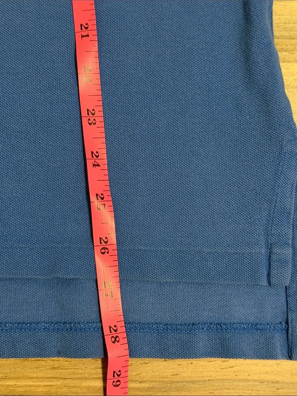 Polo Ralph Lauren Shirt Mens XL Blue Custom Fit Cotton Pique Polo Classic